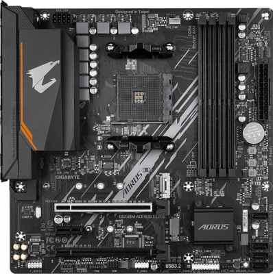 Материнська плата Gigabyte B550M Aorus Elite — Надійна MicroATX для AMD Ryzen 5000 з PCIe 4.0