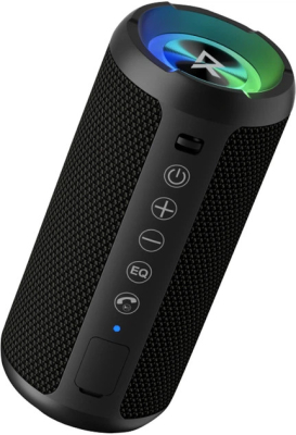 Портативна колонка RZTK Plasma 20W RGB Black — Об'ємний звук і світломузика