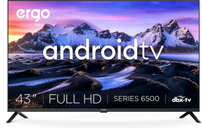 Телевізор Ergo 43" GFS6500 — Доступний Full HD Smart TV на Android