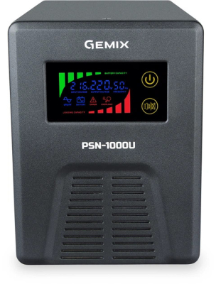 ДБЖ Gemix PSN-1000U LCD — Line-Interactive 600/1000W з чистою синусоїдою