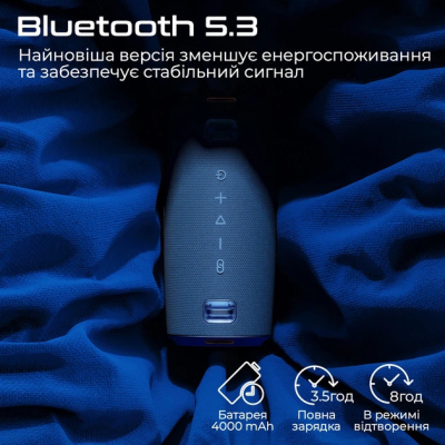 Портативна колонка HiFuture Gravity 45W RGB Black — Клубний звук біля басейну