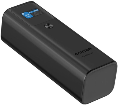 УМБ Canyon PB-2010 TFT 27000 mAh Dark Grey — Потужність PD 140 Вт для ноутбуків