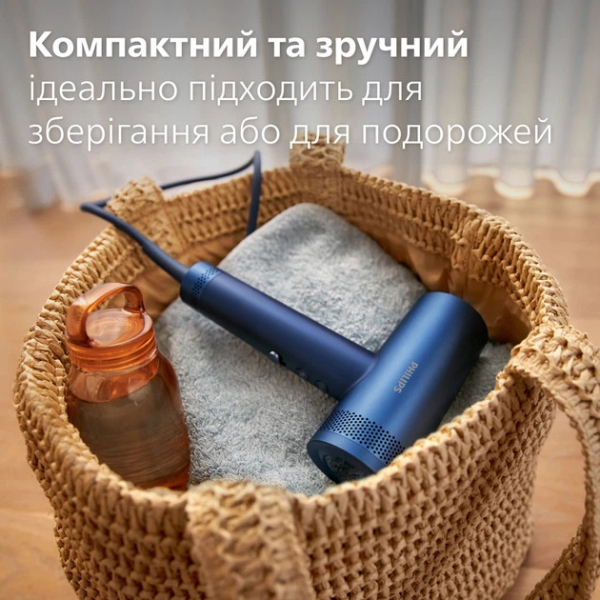 Фен PHILIPS BHD839/00 Series 8000 — 1400 Вт, ThermoShield Advanced та іонізація