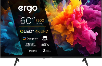 Телевізор Ergo QLED 60" — ідеальне зображення з QLED+ та Dolby Atmos