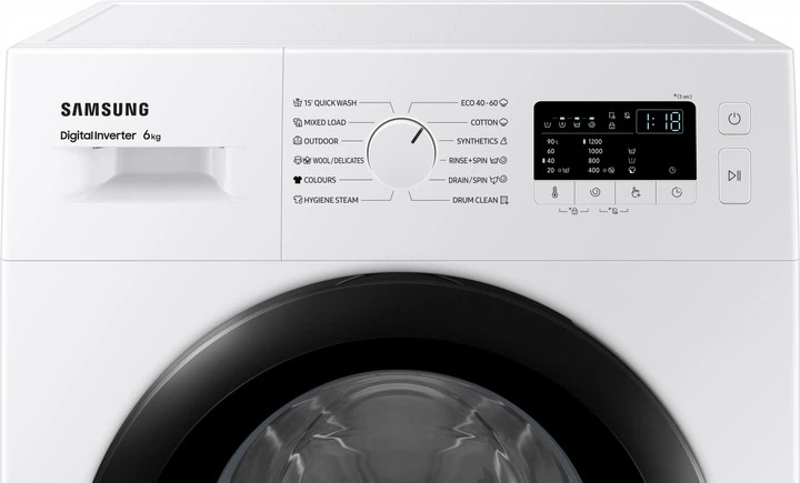 Пральна машина Samsung WW60A3120BE/LE — 6 кг, 1200 об/хв, інвертор та Volt Control