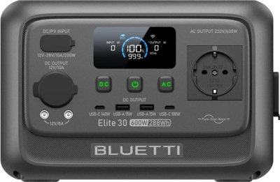 Зарядна станція Bluetti Elite 30 V2 — Портативний ДБЖ 600 Вт, LiFePO4 та PD 140 Вт
