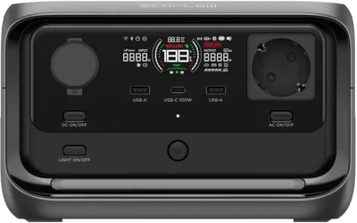 Зарядна станція EcoFlow RIVER 3 Plus Wireless — 600 Вт, 1 год зарядки, ДБЖ <10 мс