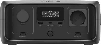 Зарядна станція EcoFlow RIVER 3 UPS — 300 Вт, 1 год зарядки, ДБЖ (20 мс) та IP54