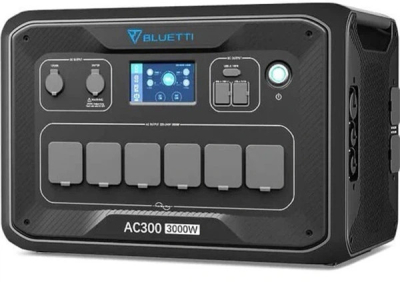 Зарядна станція Bluetti AC300 + B300K2 — Модульна система живлення 3 кВт з LiFePO4