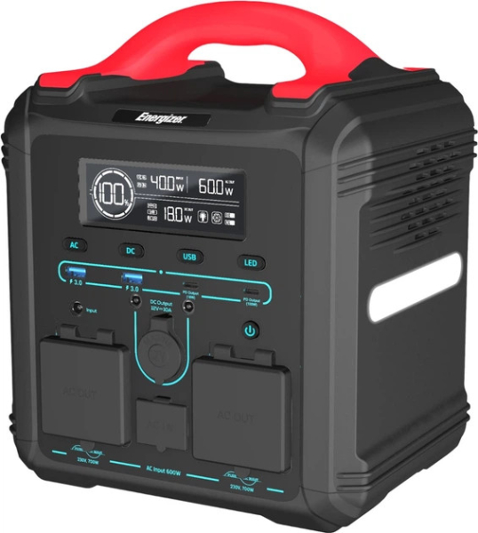 Зарядна станція Energizer PPS550W1F — 700 Вт, 551 Вт⋅год, ДБЖ (20 мс) та LMFP