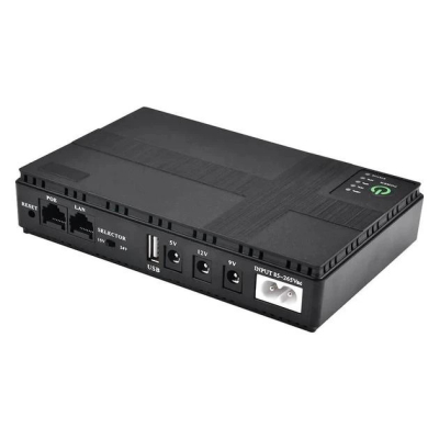 Mini UPS DC1018P — Компактний ДБЖ 10400 mAh 5V/9V/12V для роутера
